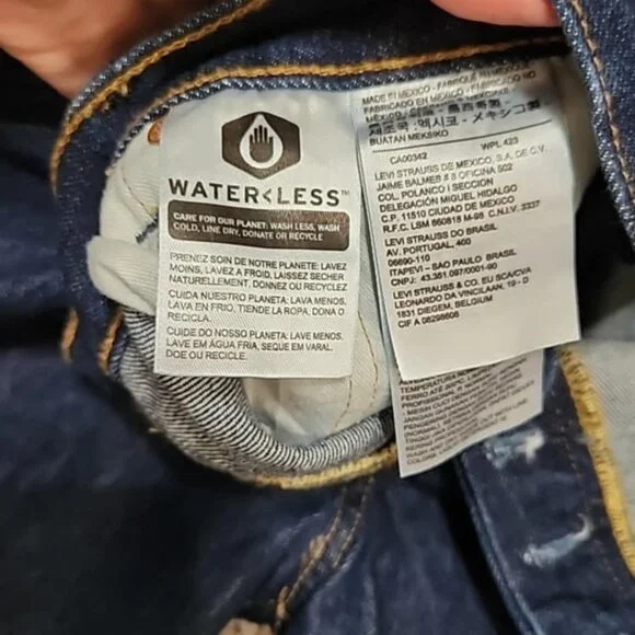 Mens button fly Levis 501  jeans  34x32 - Picture 5 of 6